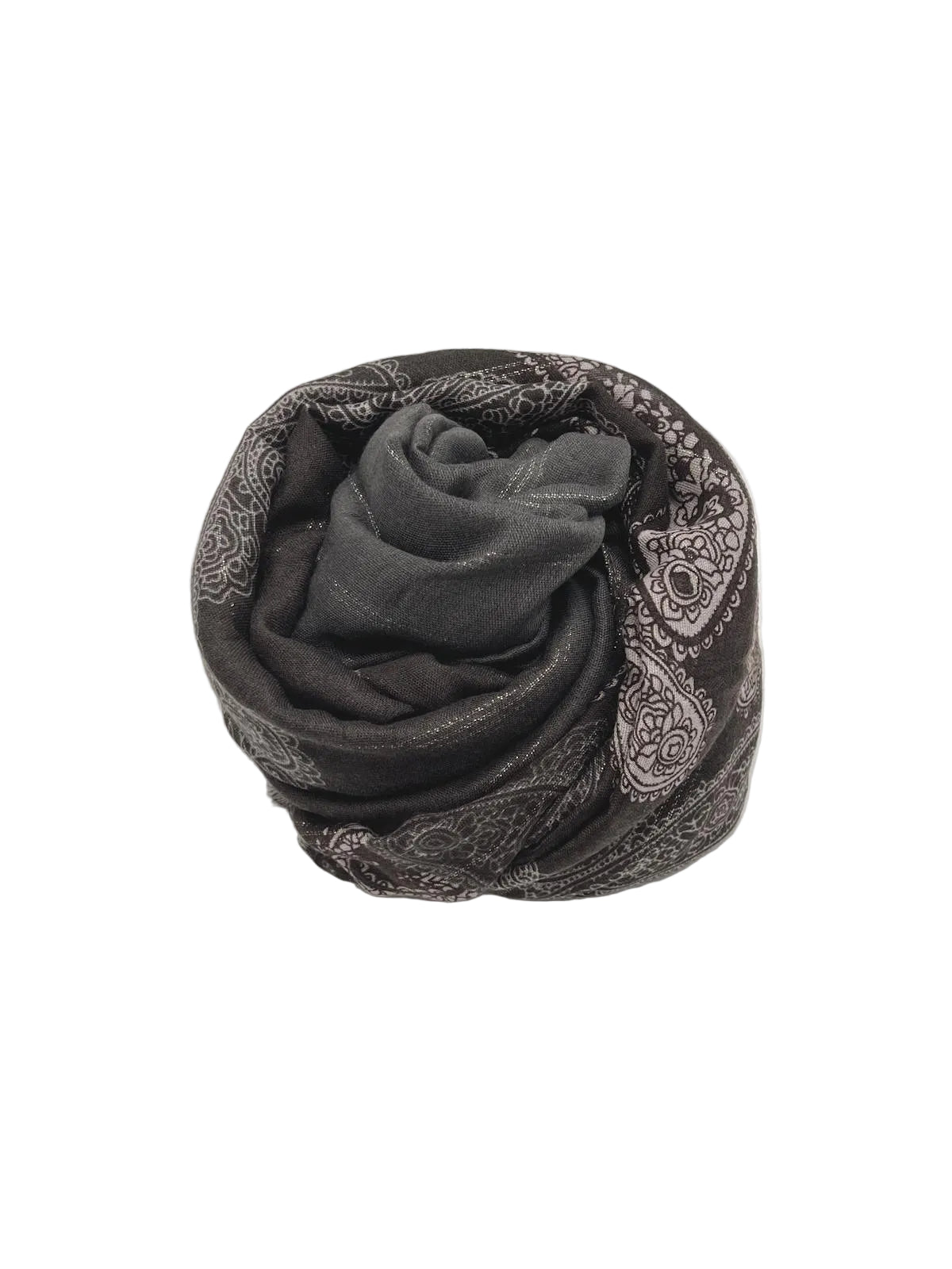 Christmas Gift for Her | Lightweight Autumn Scarf with Gold Shimmer, art. 252303
