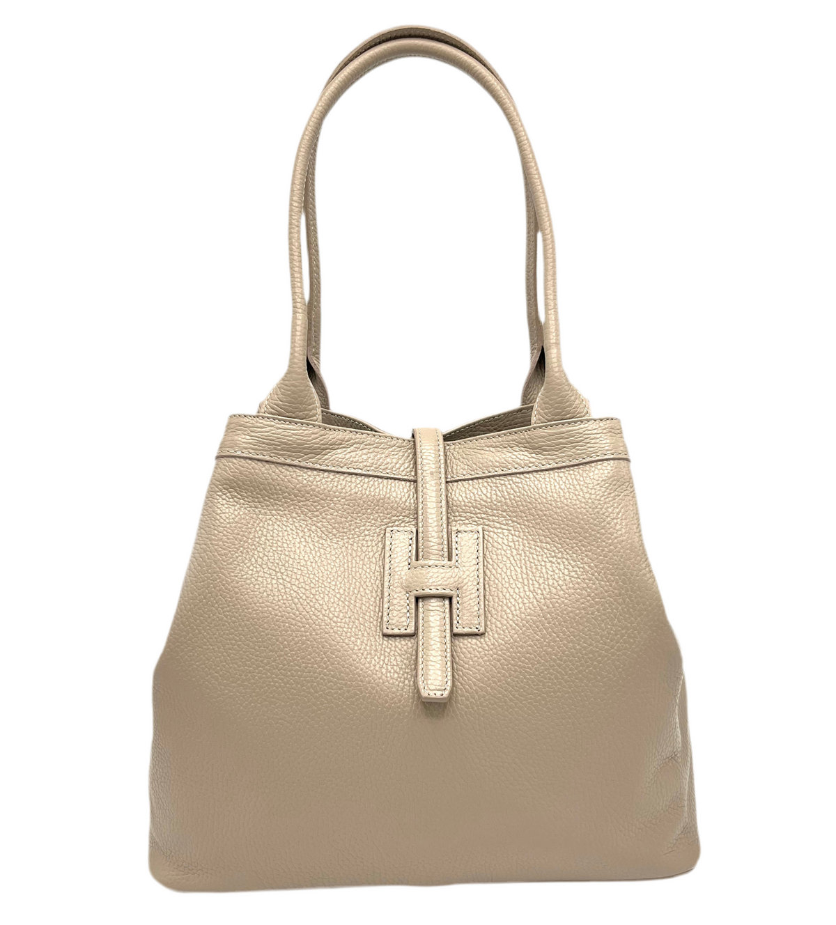 Borsa in vera pelle, misura grande, Made in Italy, art. 112477
