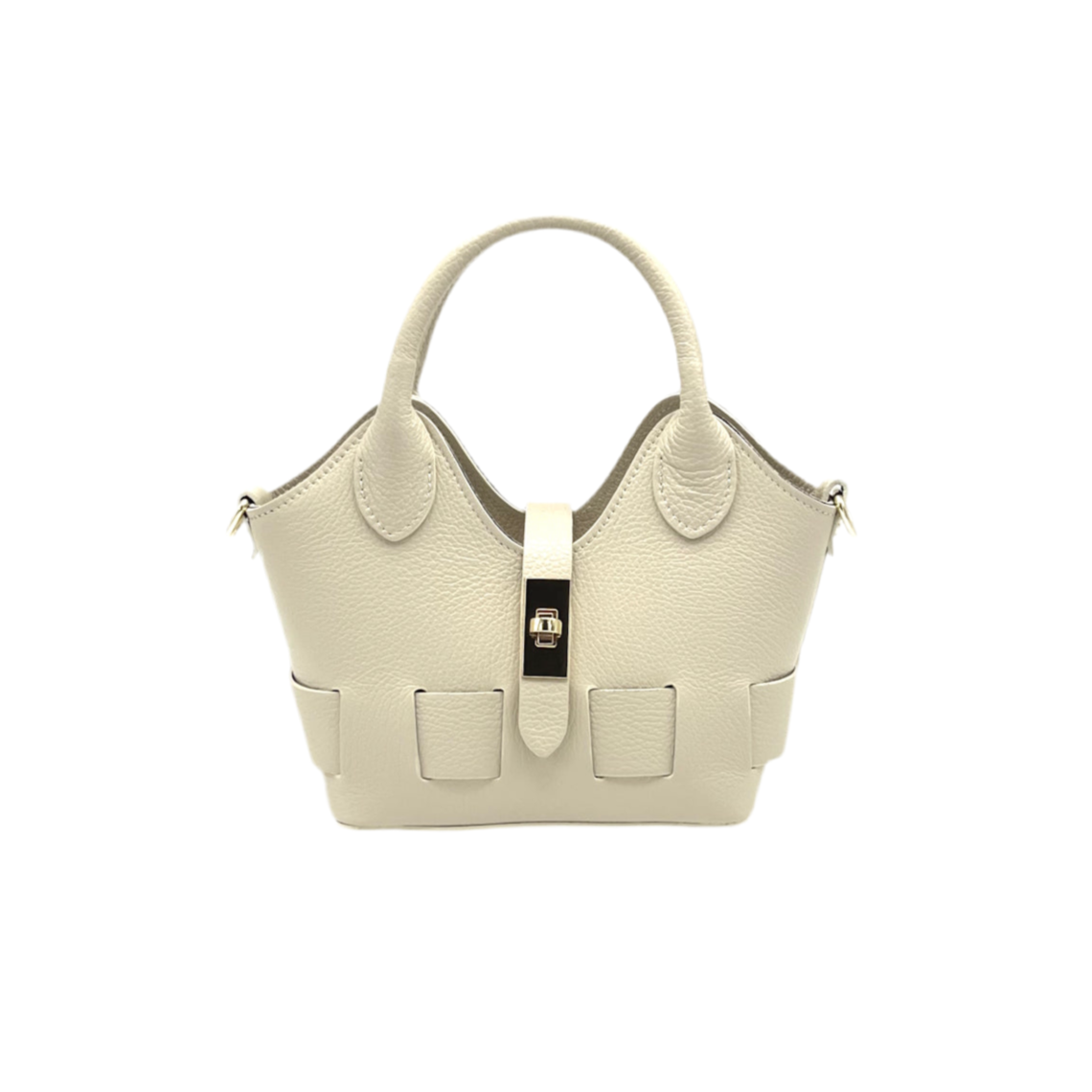 Genuine leather shoulder bag, Small size, Made in Italy, art. 112600