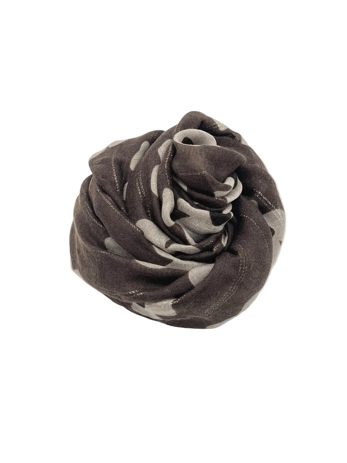 Christmas Gift for Her | Lightweight Autumn Scarf with Gold Shimmer, art. 252304