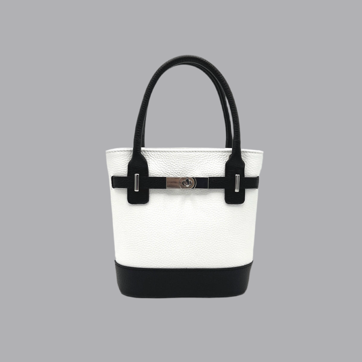 Genuine leather bucket bag, Made in Italy, art. 112610