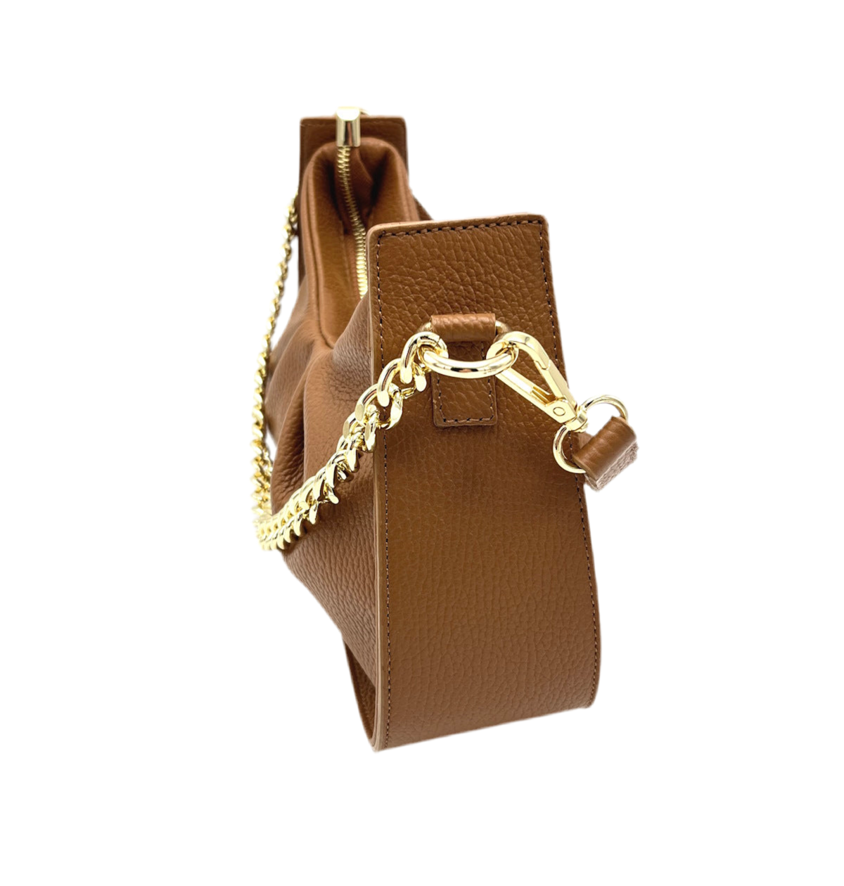 Genuine leather chain bag, for women, made in Italy, art. 112440