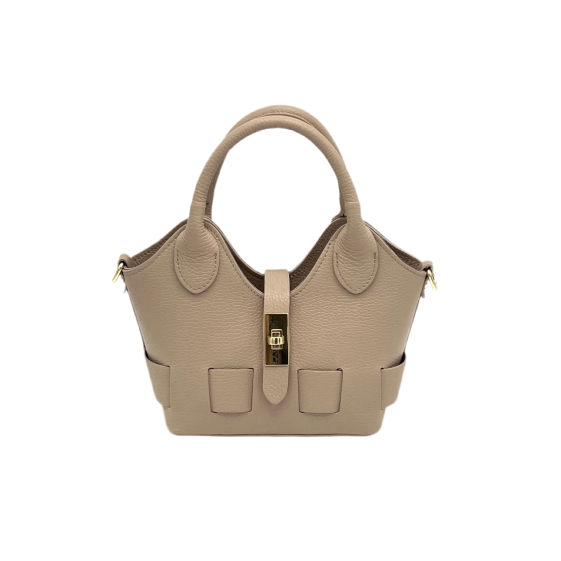 Genuine leather shoulder bag, Small size, Made in Italy, art. 112600