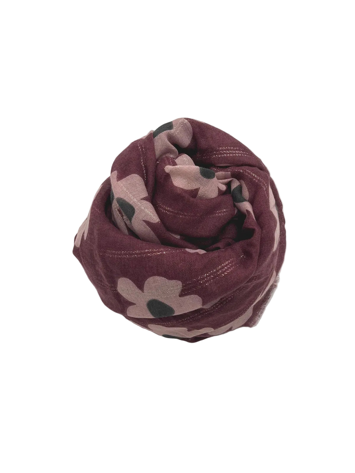 Christmas Gift for Her | Lightweight Autumn Scarf with Gold Shimmer, art. 252304