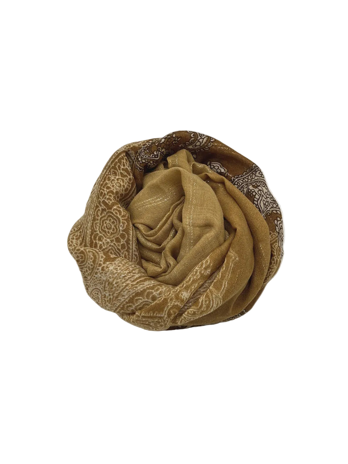 Christmas Gift for Her | Lightweight Autumn Scarf with Gold Shimmer, art. 252303