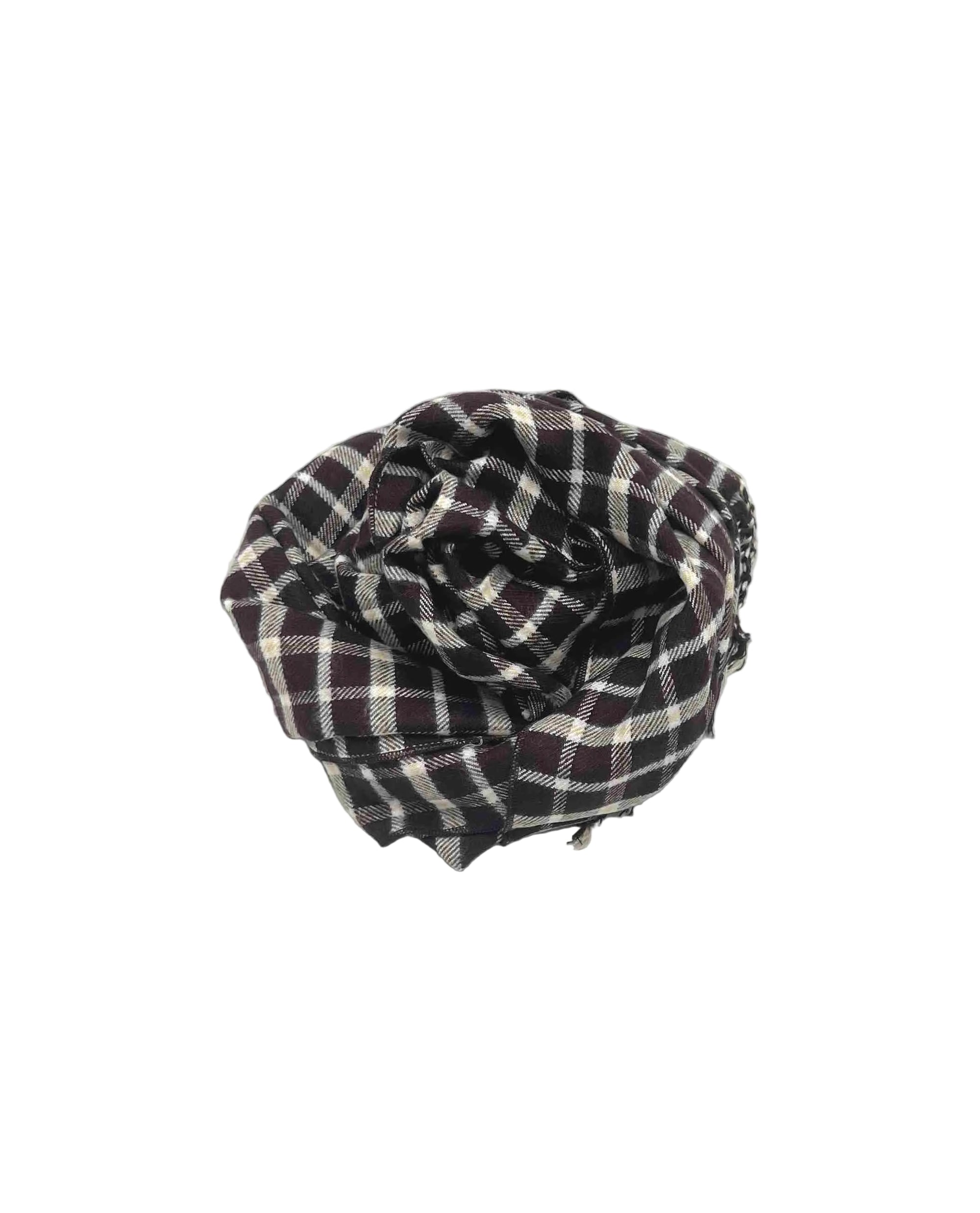 Classic Plaid Fringe Scarf, Brand Coveri Collection,  art. 17470