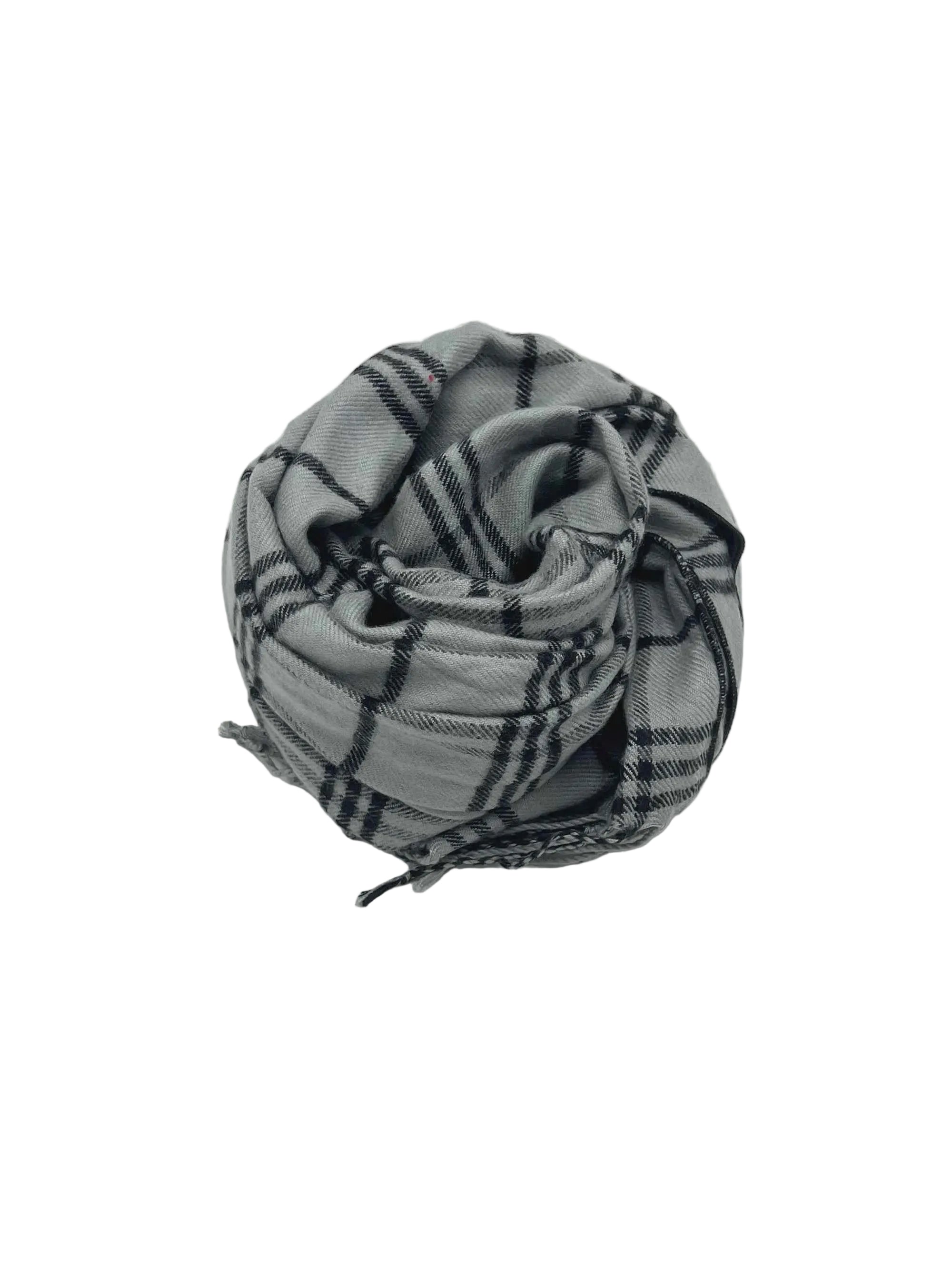 Classic Plaid Fringe Scarf, Brand Coveri Collection,  art. 17470