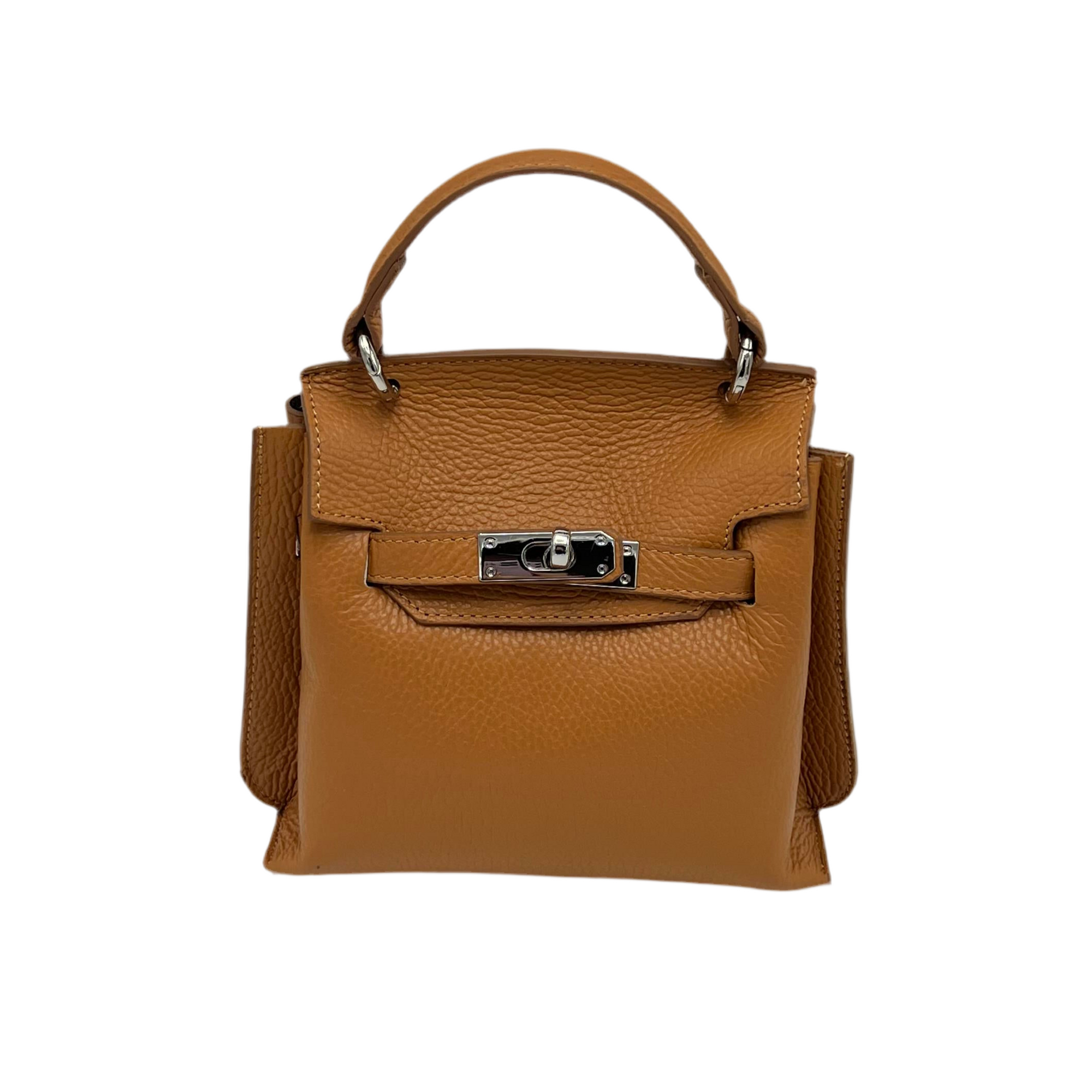 Genuine leather shoulder bag, Made in Italy, art. 112584