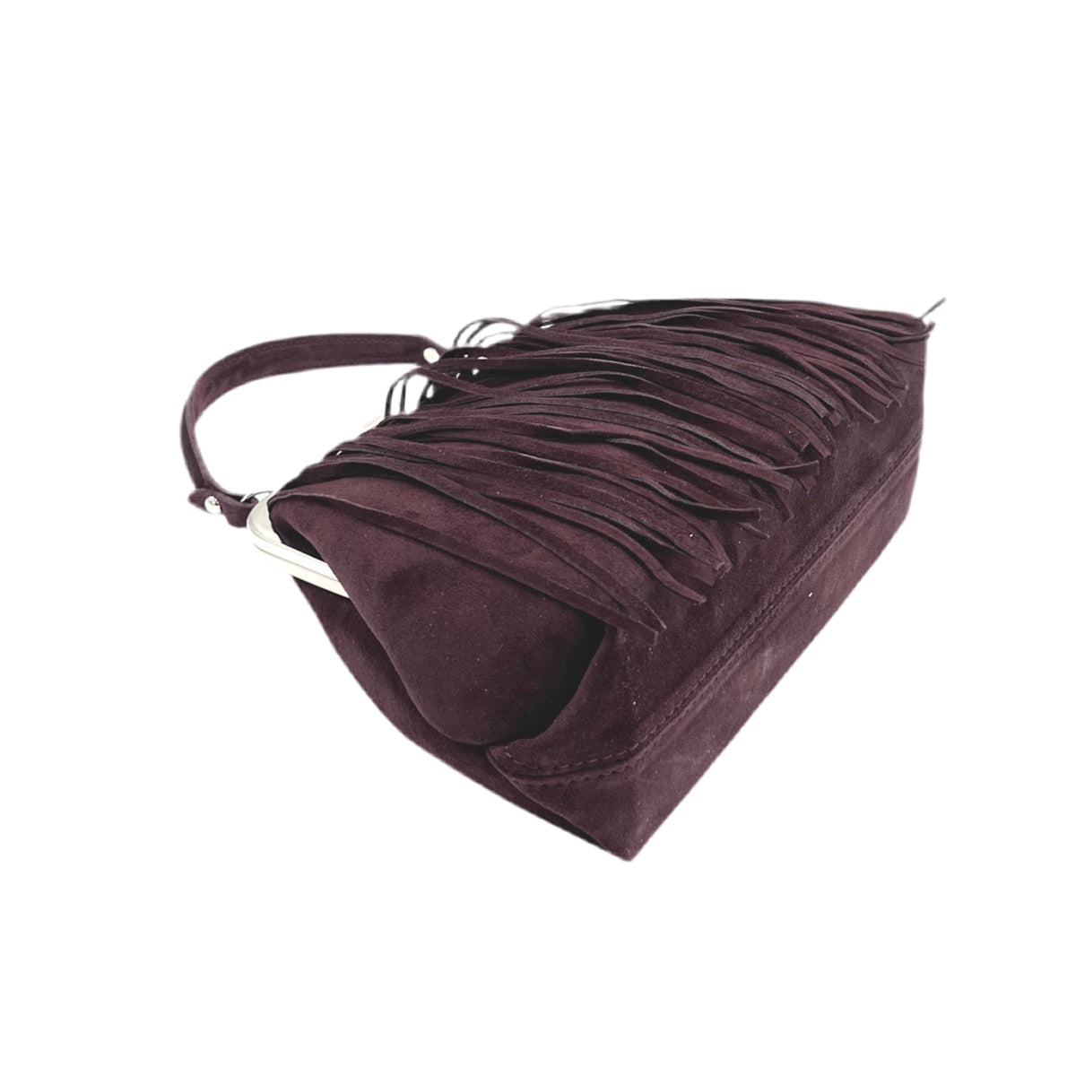 Suede leather handbag with crossbody strap, Made in Italy, art. 112652