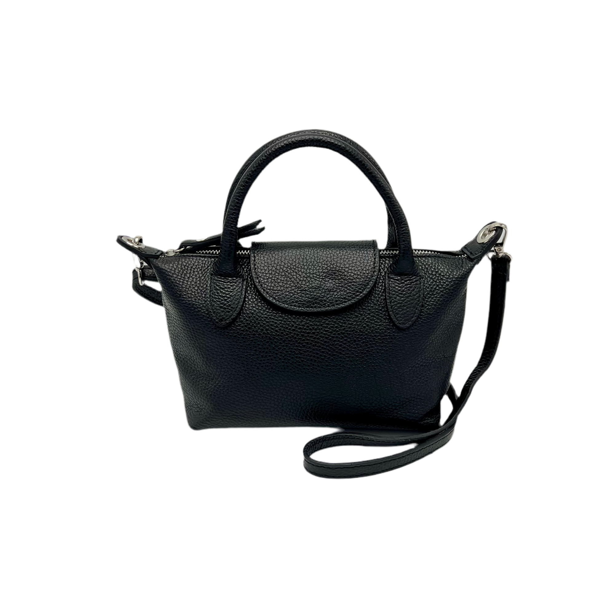 Genuine leather small shoulder bag, Made in Italy, art. 112580