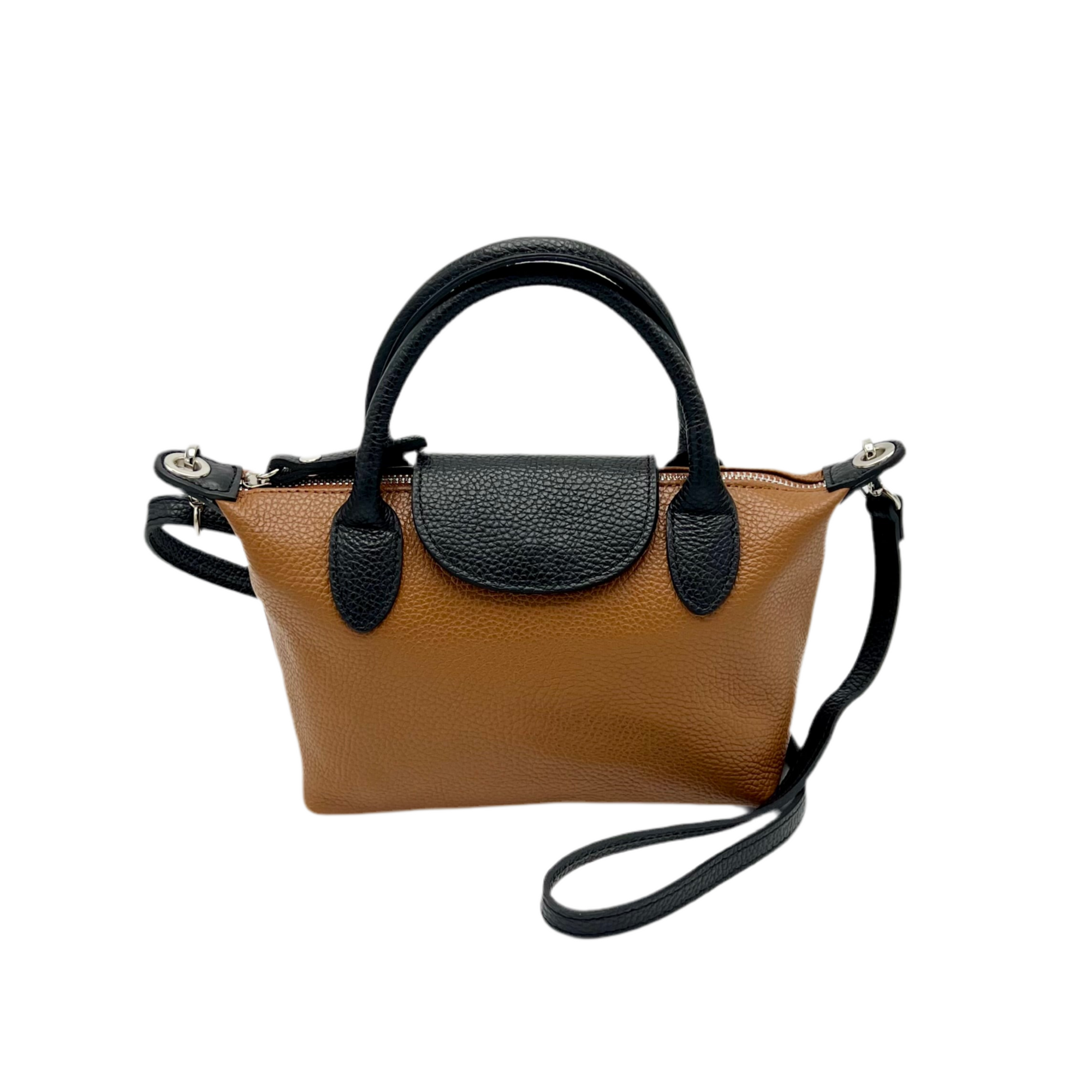 Genuine leather small shoulder bag, Made in Italy, art. 112580