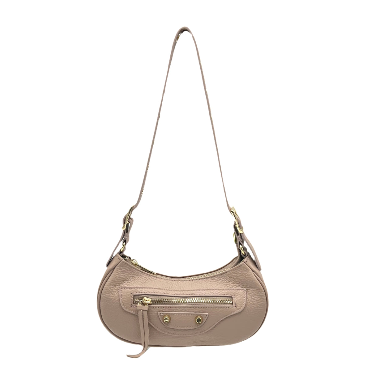 Mini genuine leather shoulder bag, Made in Italy, art. 112518