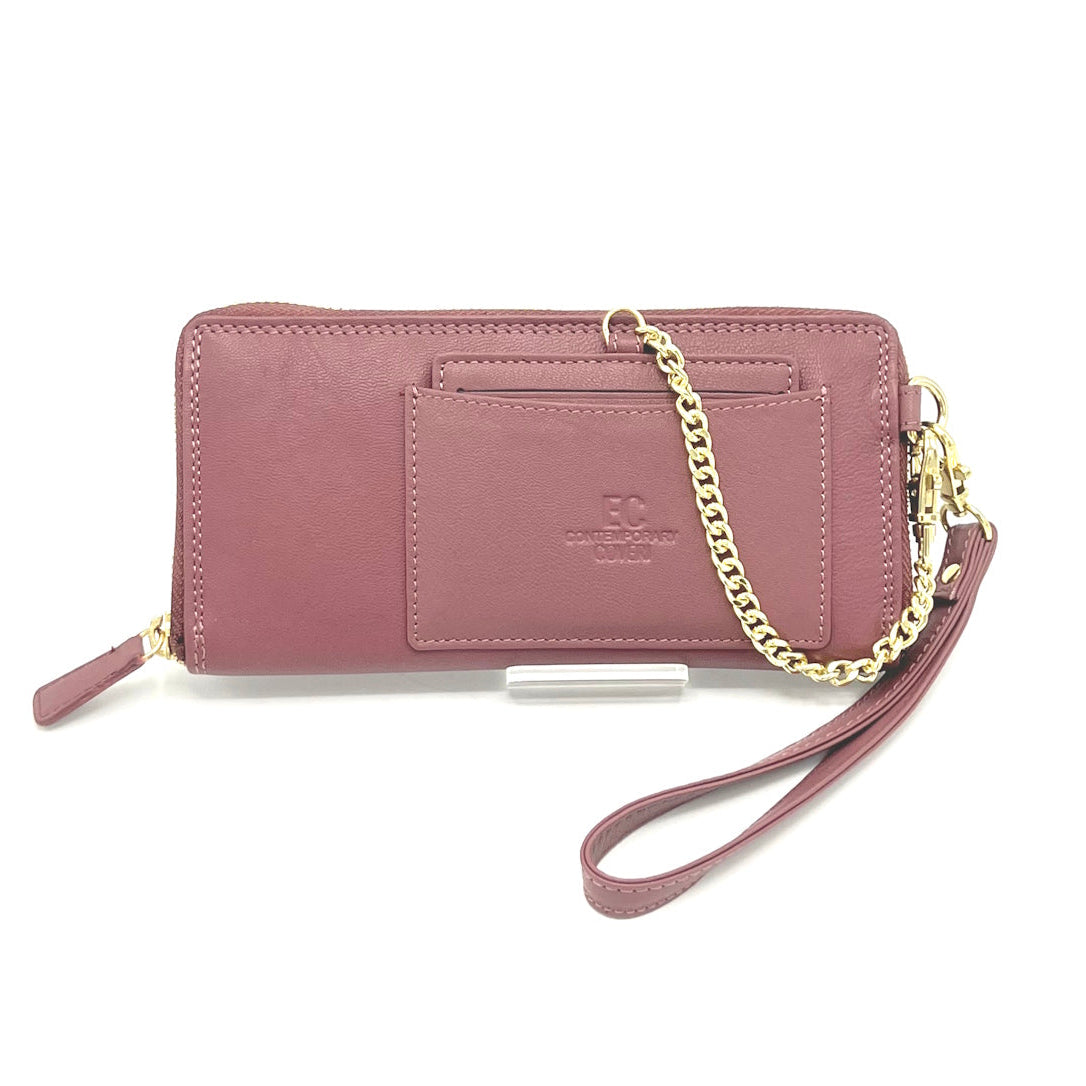 Women's genuine leather wallet with card holder, EC COVERI, art. EC25760-19.290