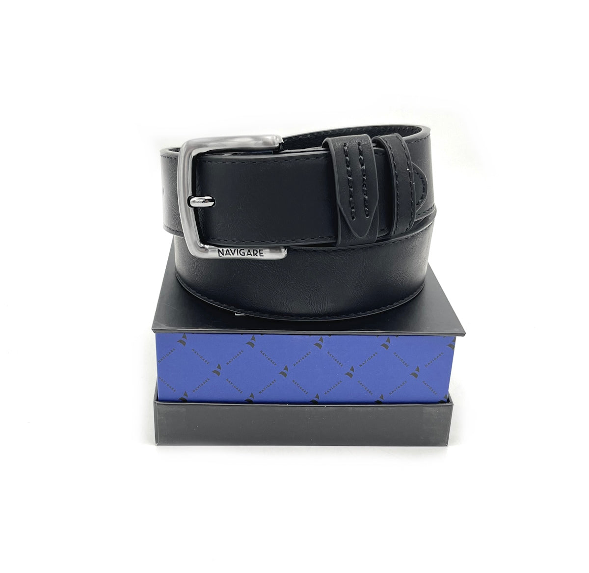Leather belt with gift box, Navigare, art. A3576/40.062