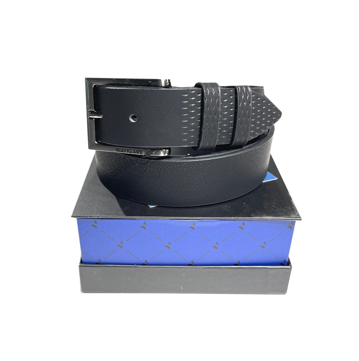 Leather belt with gift box, Navigare, art. A3577/35.062