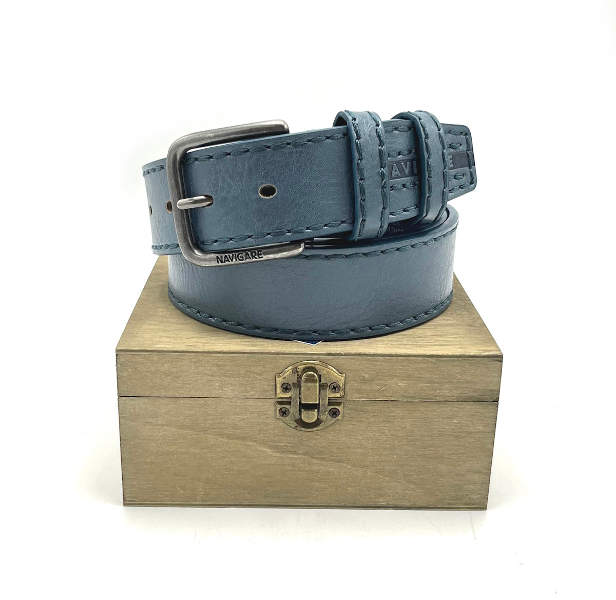 Leather belt with gift box, Navigare, art. A3258/40.062