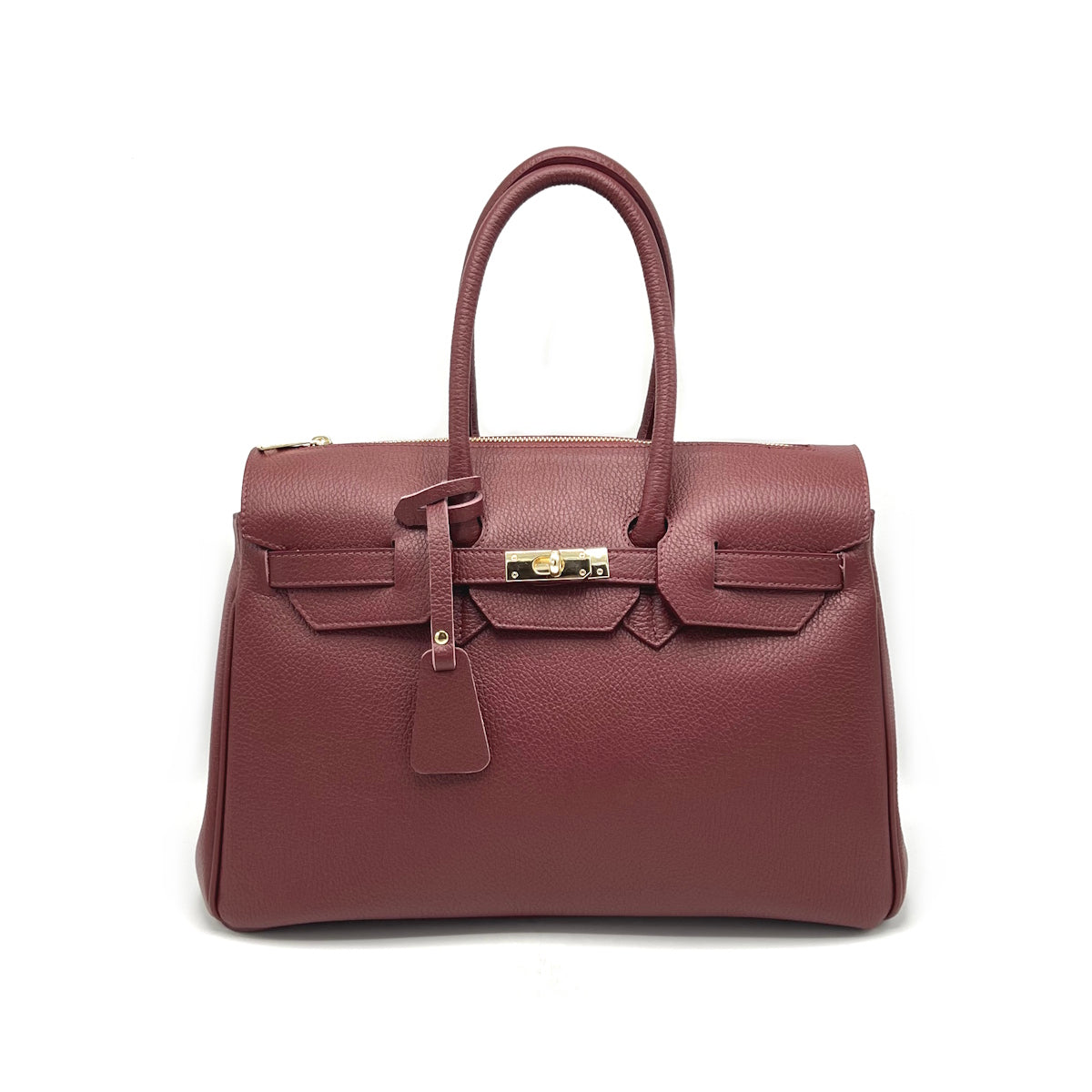 Genuine Leather Handbag, Big size, Made in Italy, art. 112665