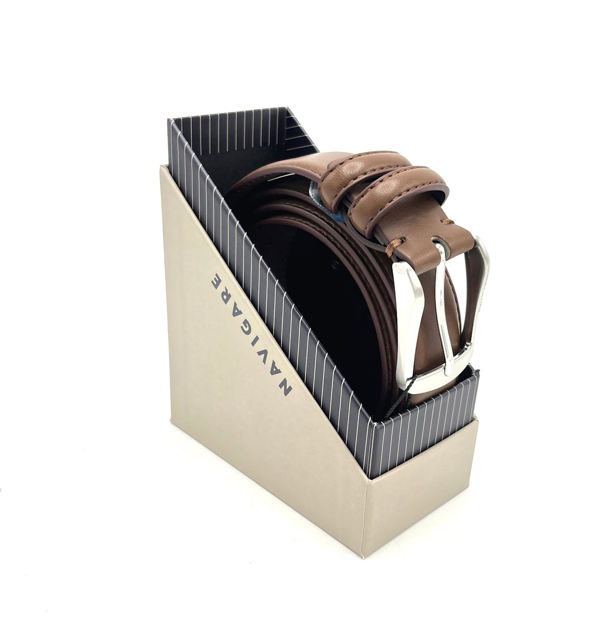 Leather belt with gift box, Navigare, art. A3253/35.062