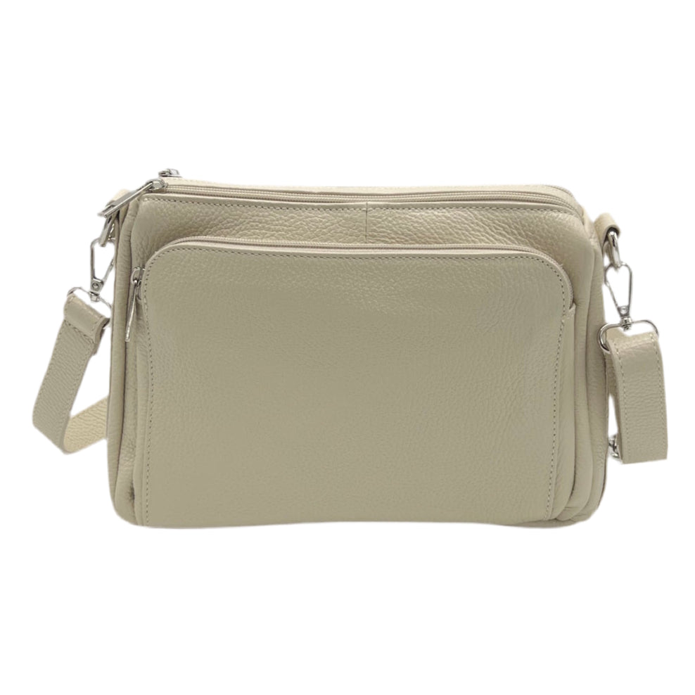 Genuine leather shoulder bag, Made in Italy, art. 112650