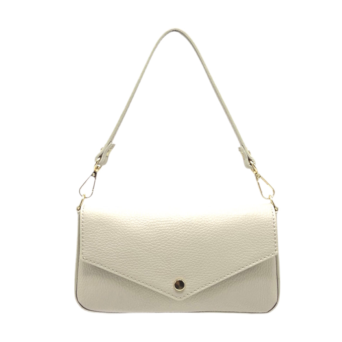 Small genuine leather shoulder bag with chain, Made in Italy, art. 112489FA