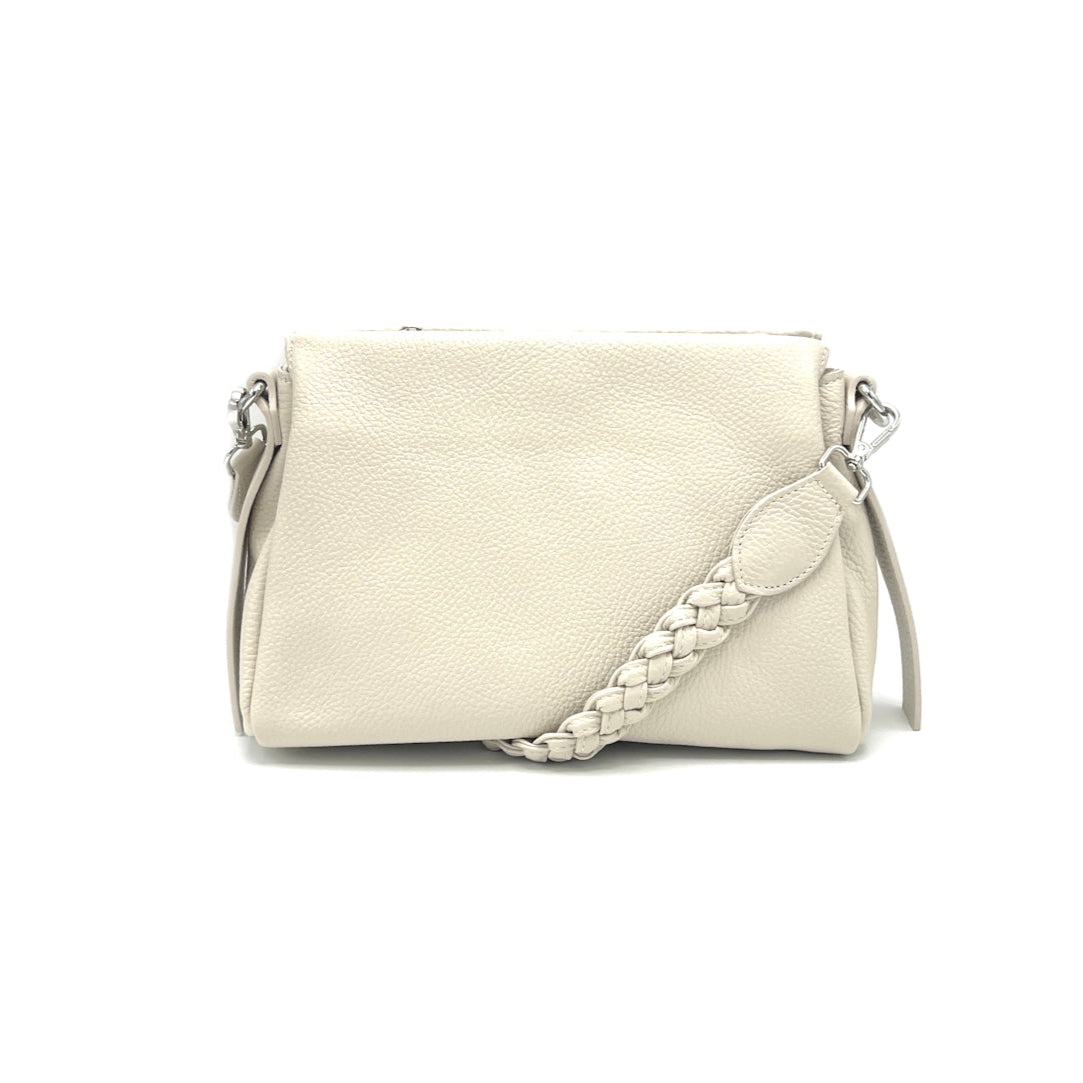 Genuine leather shoulder bag, Made in Italy, art. 112621