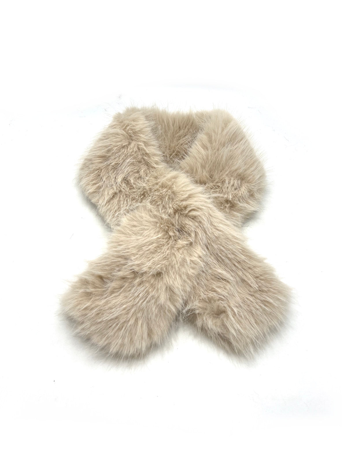 Plush Faux Fur Crossover Scarf, Fall/Winter, Art. XY-11.532