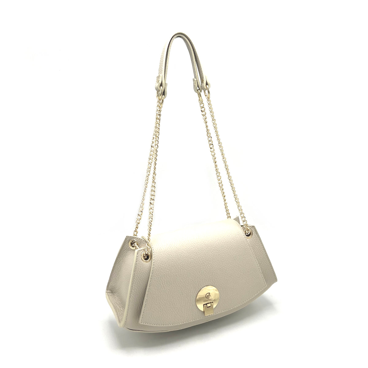 Genuine leather chain bag, Made in Italy, art. 112439GV