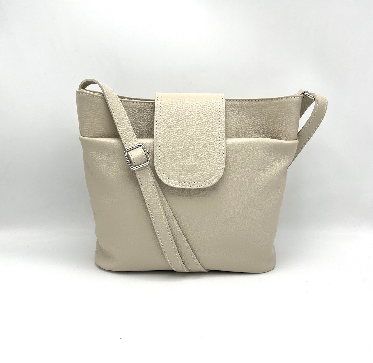 Genuine leather shoulder bag,Made in Italy, art. 112479