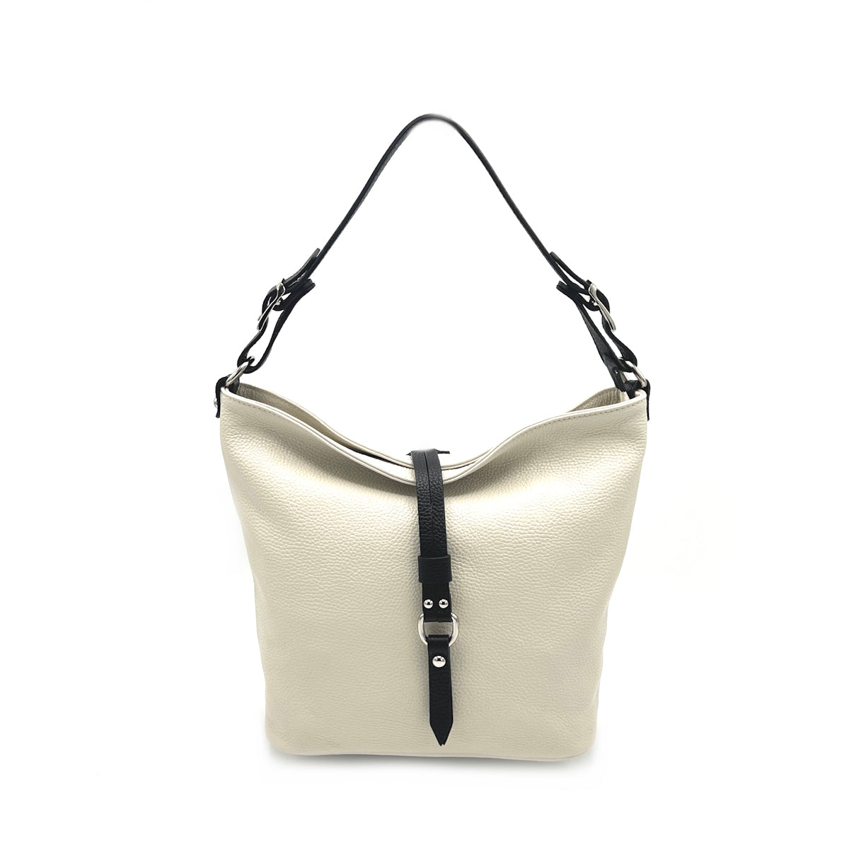 Genuine leather shoulder bag, Made in Italy, art. 112596
