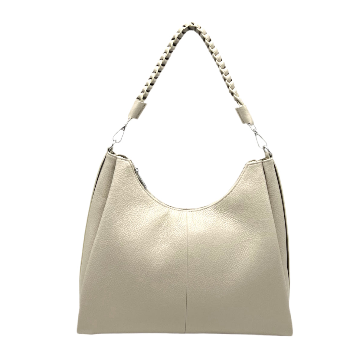 Genuine leather shoulder bag with strap, Made in Italy, art. 112648