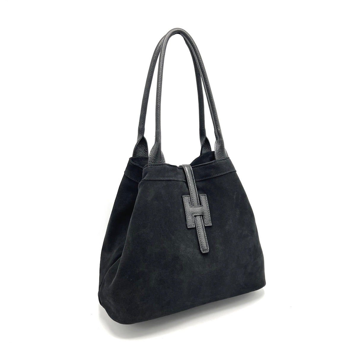 Suede leather crossbody bag, Made in Italy, art. 112626
