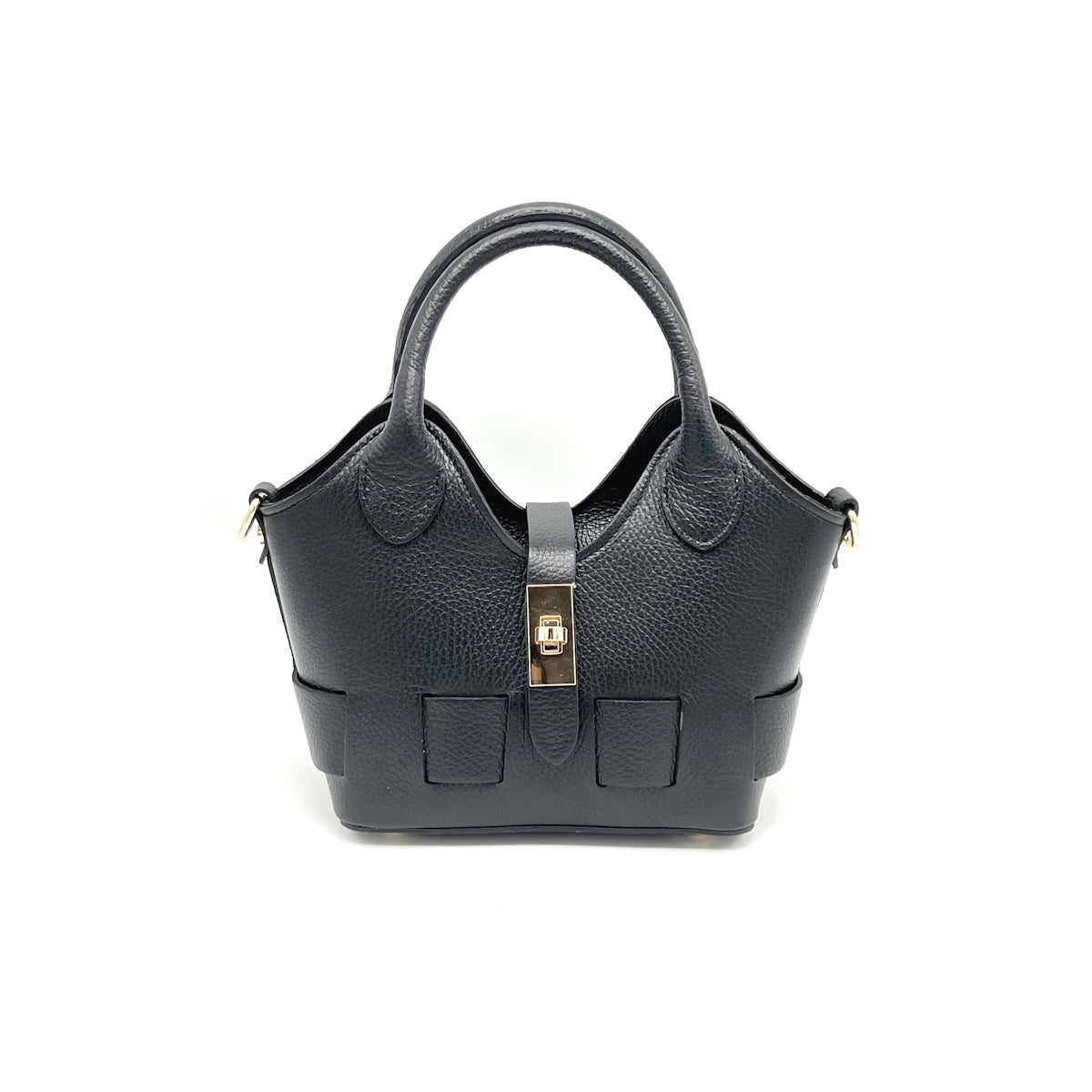 Genuine leather shoulder bag, Small size, Made in Italy, art. 112600