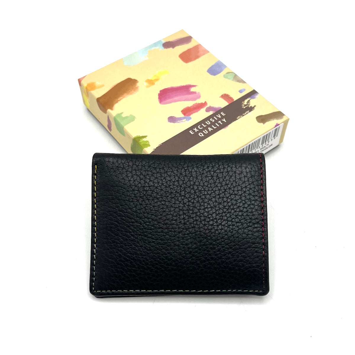Genuine leather wallet, rainbow color, art. PFU343.392