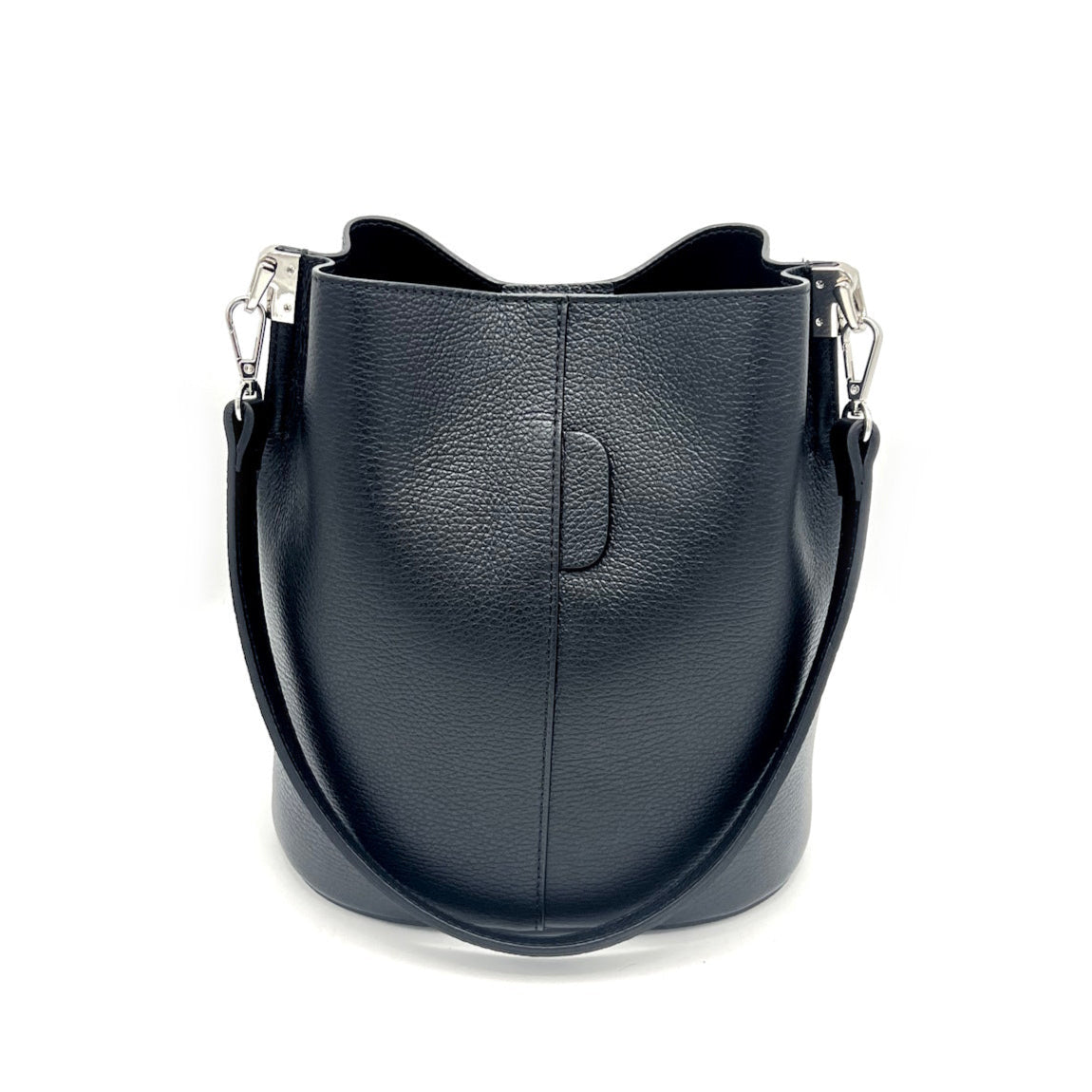 Genuine leather bucket bag, Made in Italy, art. 112559