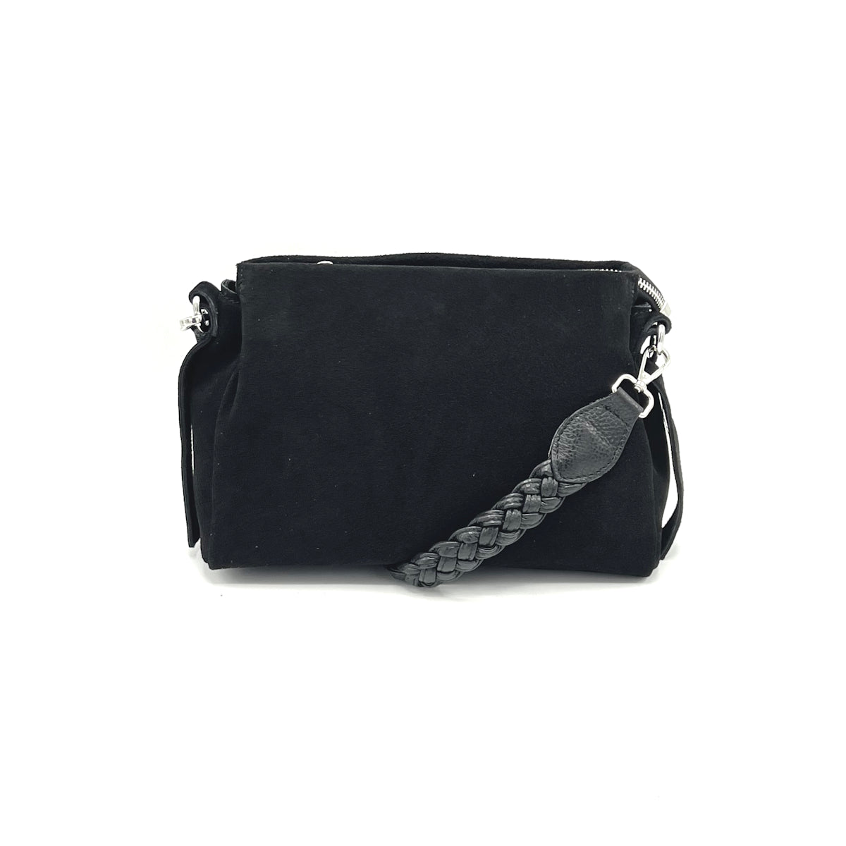 Suede leather shoulder bag, Made in Italy, art. 112622