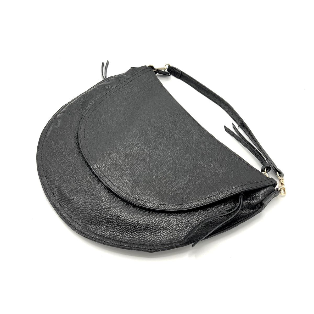 Genuine leather hobo bag, Made in Italy, Big size, art. 112597