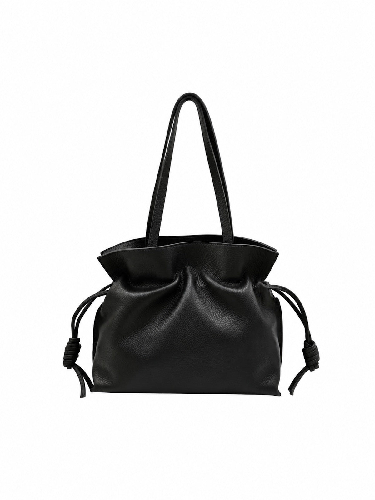 Genuine Leather Drawstring Pouch – Hand Carry & Crossbody Bag, Made in Italy, art. 112790