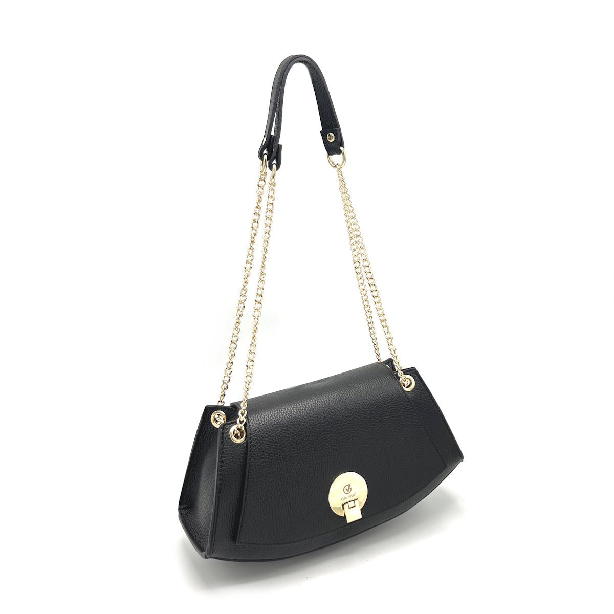 Genuine leather chain bag, Made in Italy, art. 112439GV