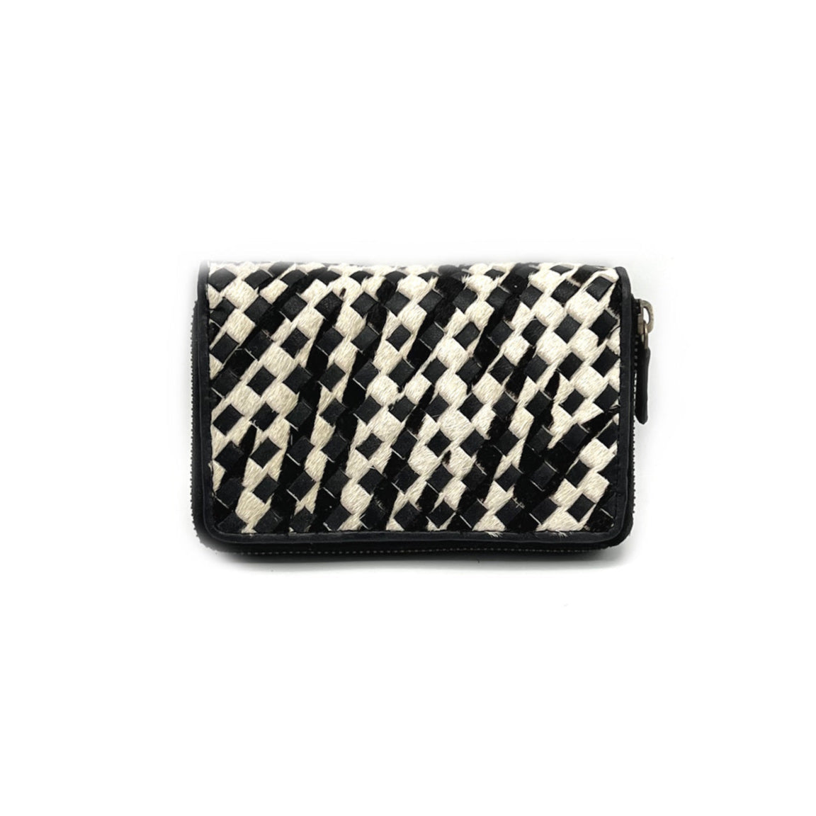 Wallet in washed leather, vintage effect, art. ZE1040