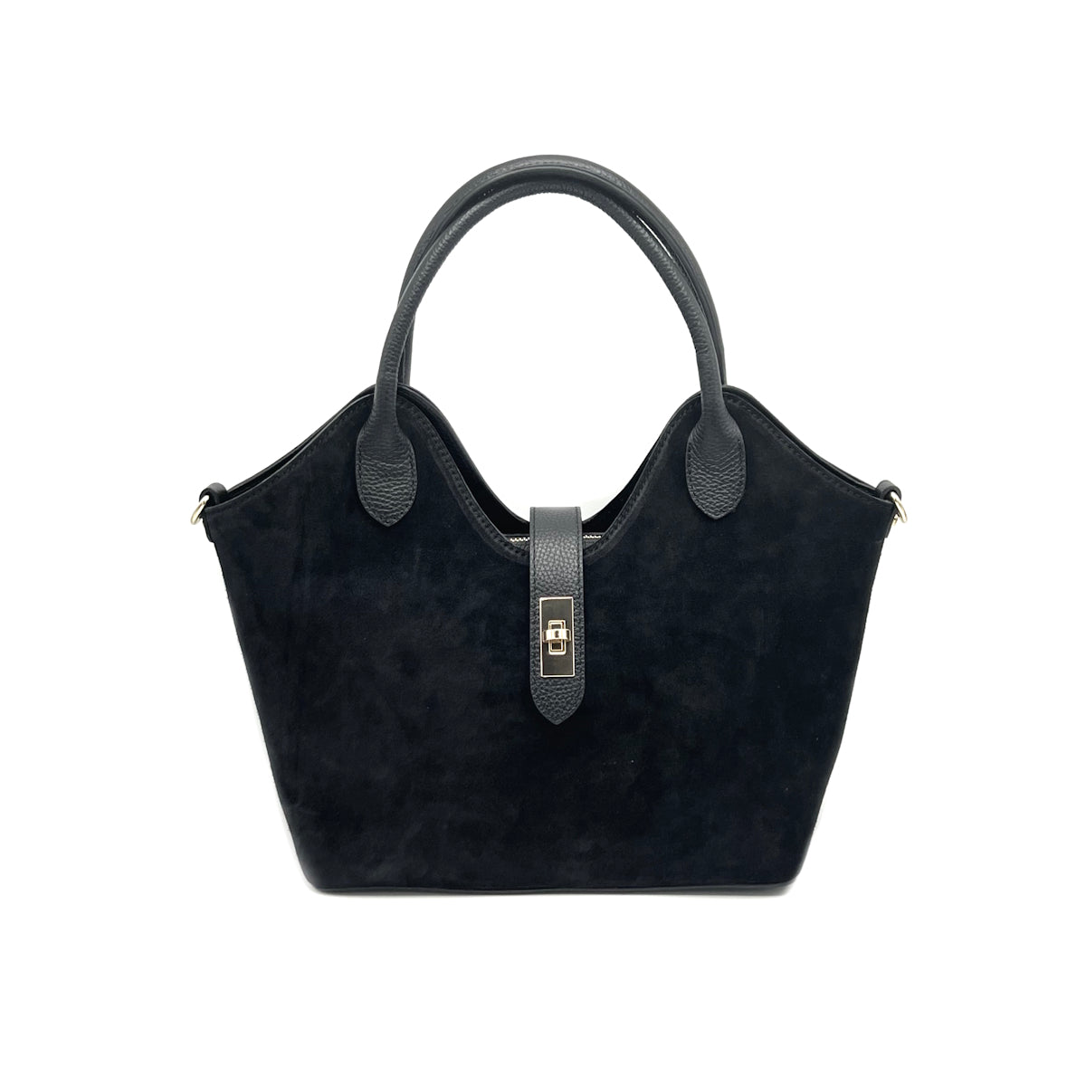 Suede leather tote bag, Made in Italy, art. 112620