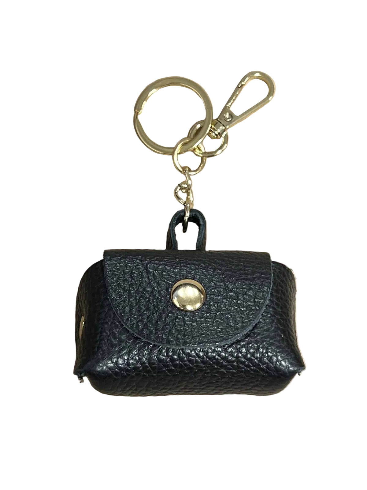 Detachable Genuine Leather Mini Coin Purse Keychain, art. PO07