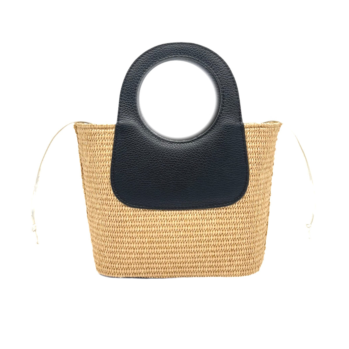 Summer collection, raffia and genuine leather handbag, Made in Italy, art. 112594