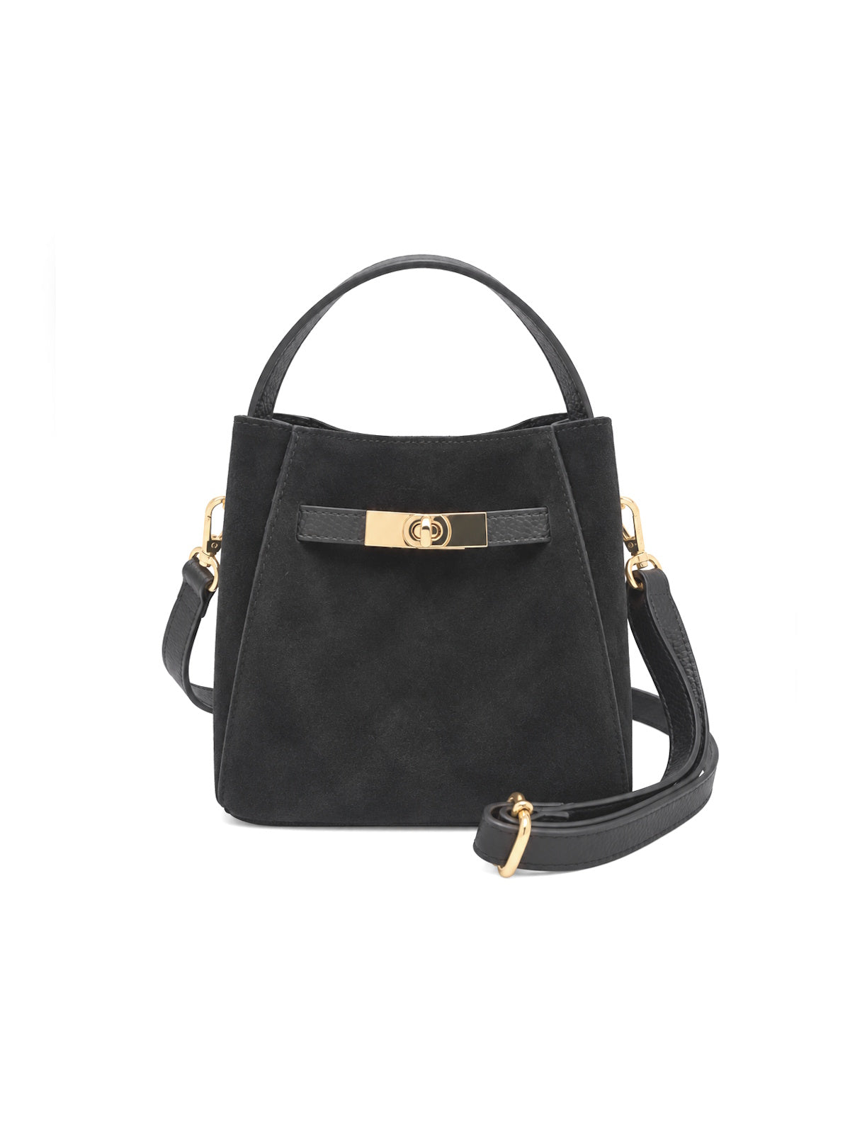 Women's Genuine Leather & Suede Mini Shoulder Bag, Made in Italy, art. 112807