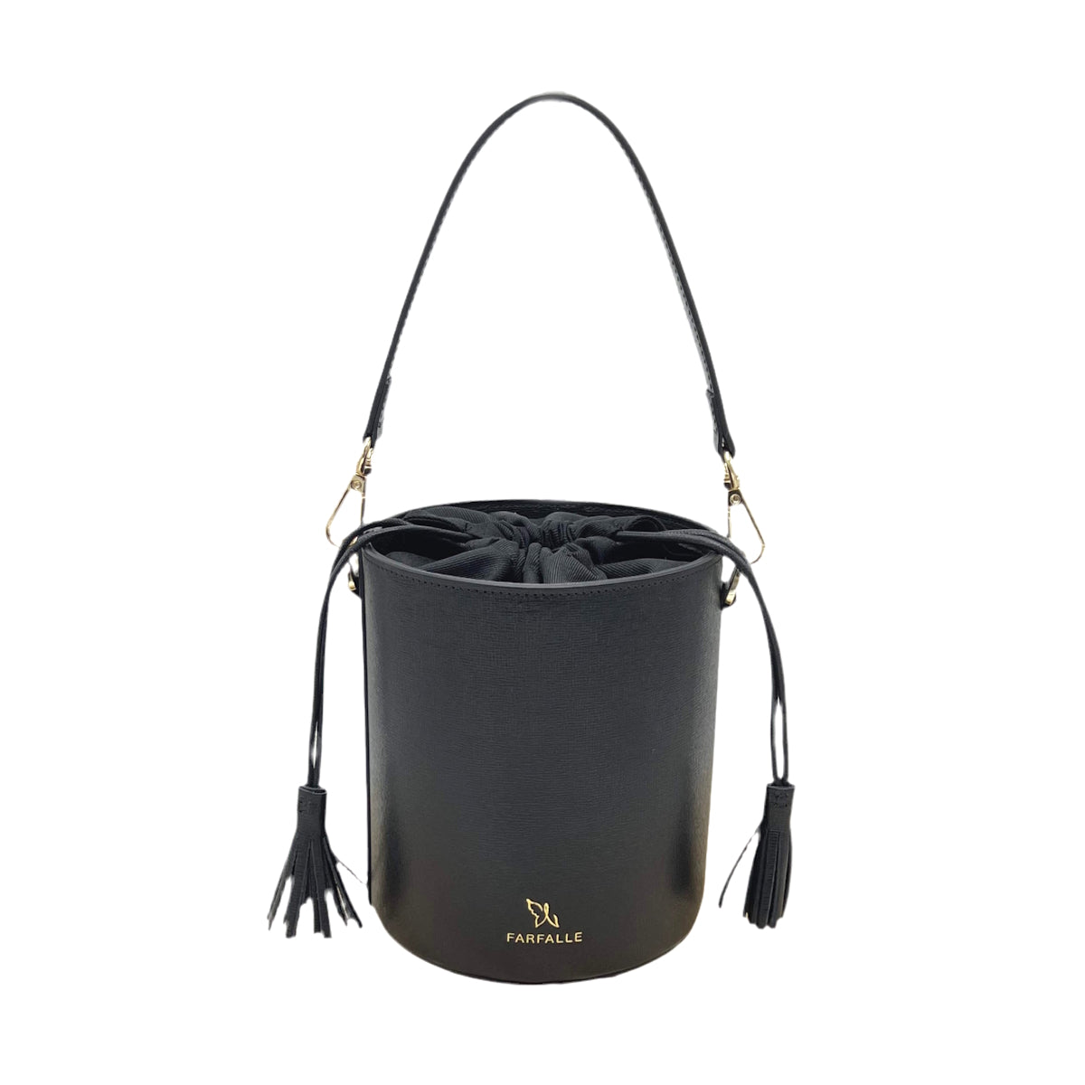 Genuine leather bucket bag, Made in Italy, art. 112613