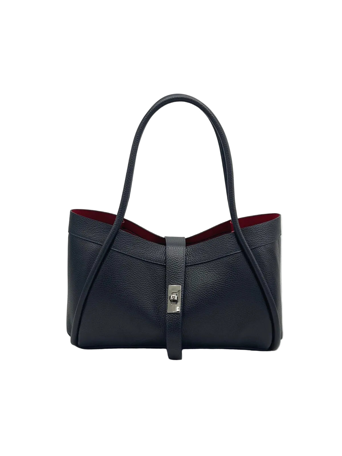 Women's Genuine Leather Handbag with Crossbody Strap, Made in Italy, art. 112724