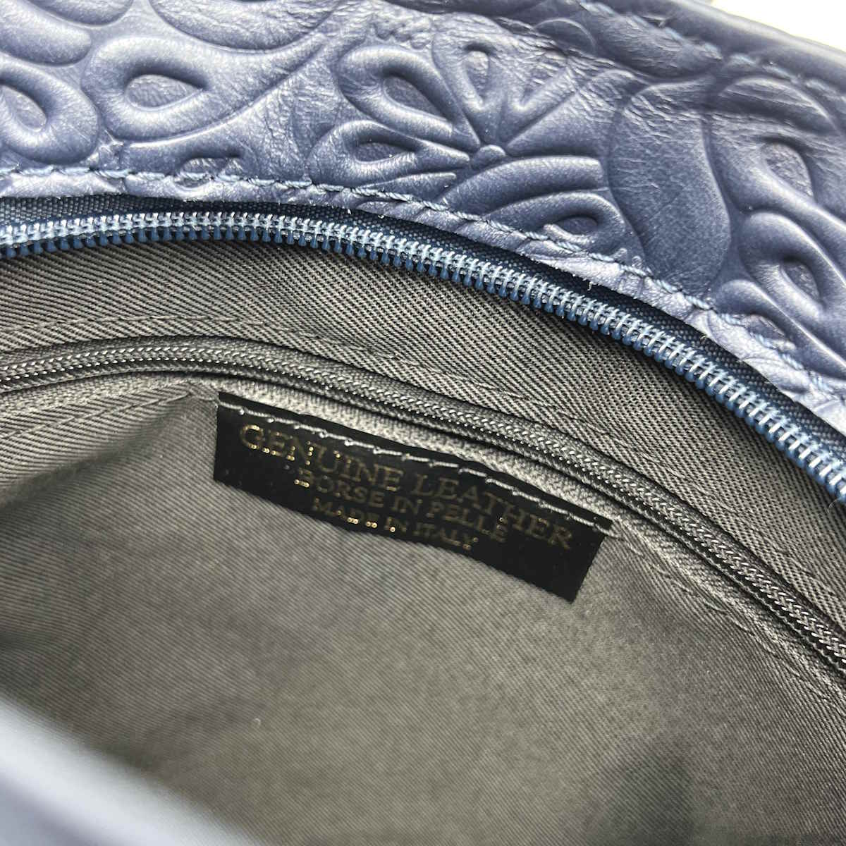 Printed leather shoulder bag, Made in Italy, art. 112608