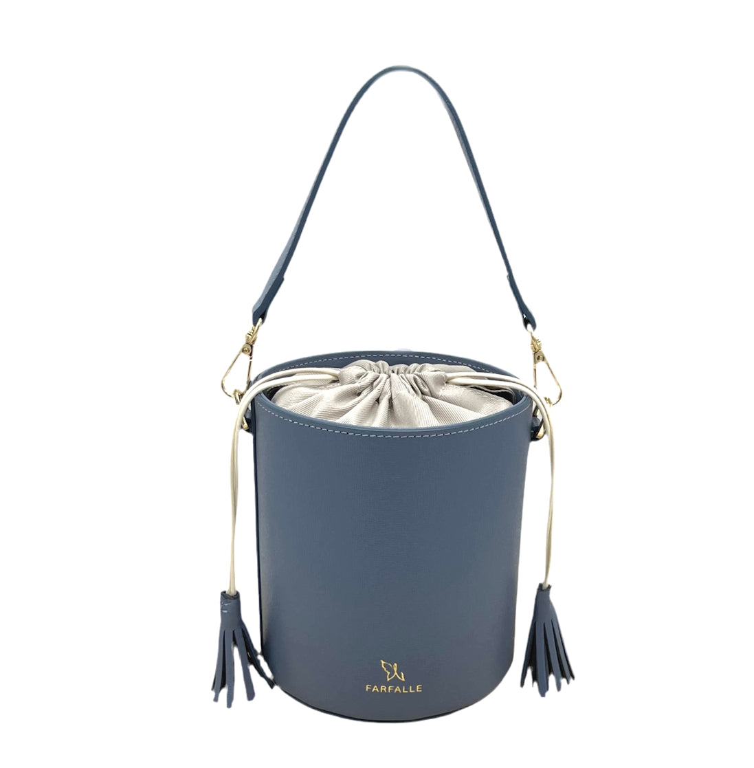 Genuine leather bucket bag, Made in Italy, art. 112613