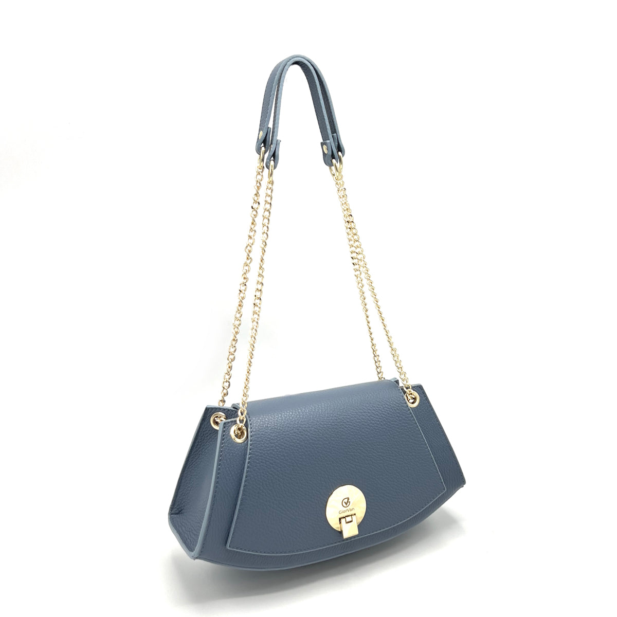 Genuine leather chain bag, Made in Italy, art. 112439GV