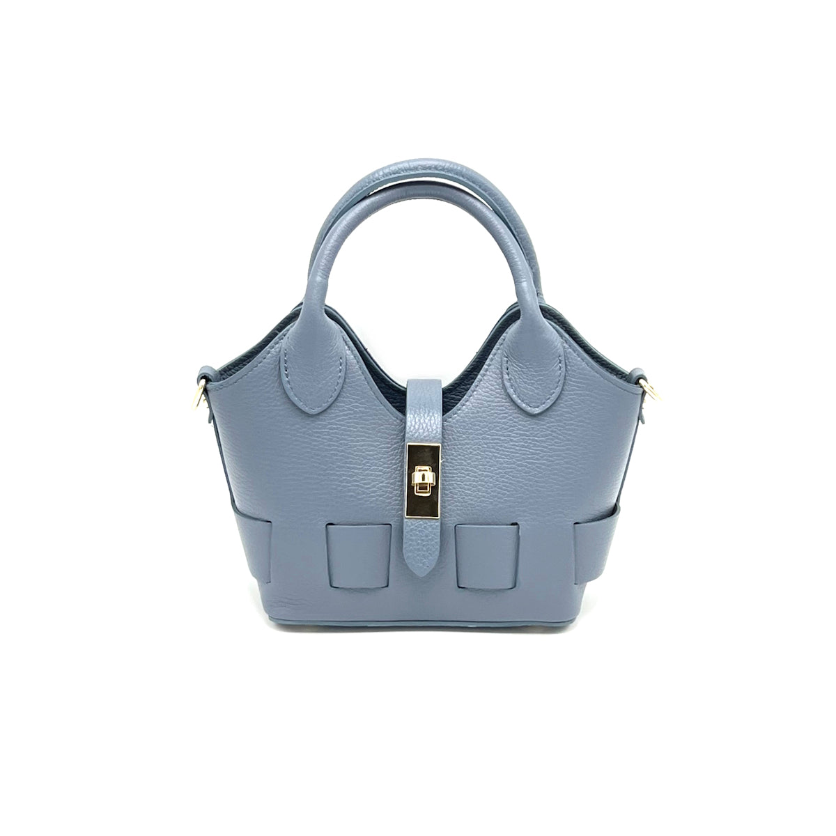 Genuine leather shoulder bag, Small size, Made in Italy, art. 112600