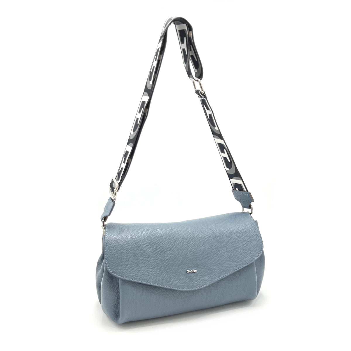 Genuine leather shoulder bag, Made in Italy, art. 112485GV